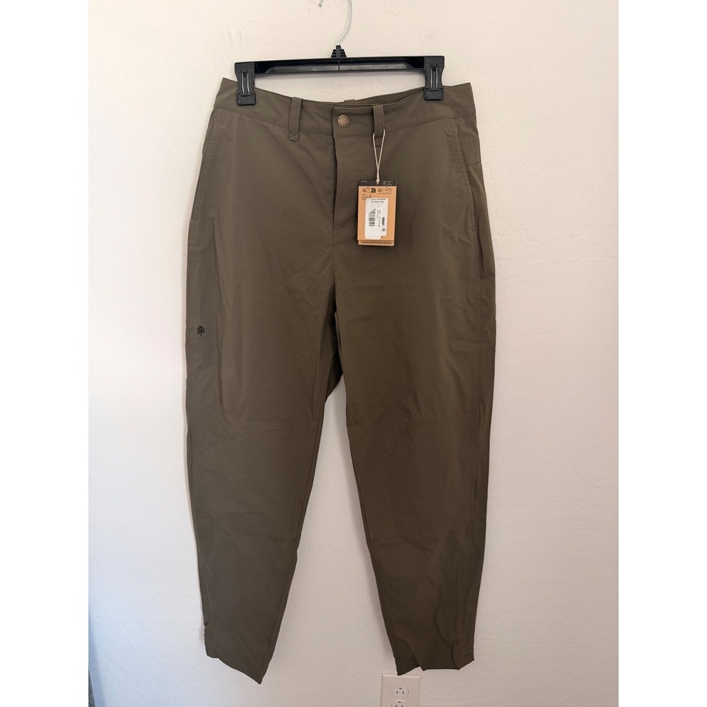 Royal Robbins Jammer Knit Pant Womens 10 Olive Green Hiking Outdoor UPF Travel